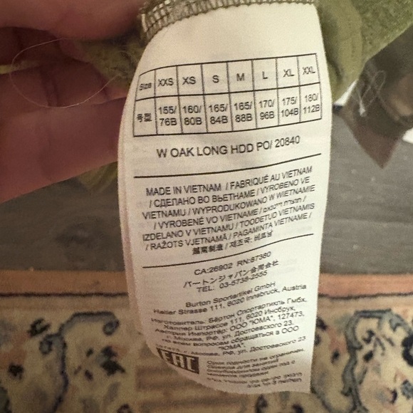 Burton Green and Camo Hoodie - Picture 6 of 9